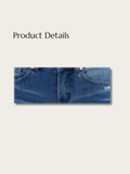 Artistic Contrast Flare Japanese Denim Pants - Medium