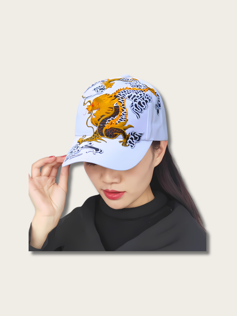 Imperial Dragon Blaze Japanese Cap - Blue