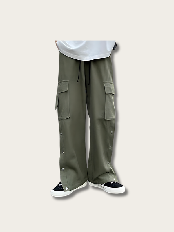 Snap Cargo Street Japanese Pants - Medium