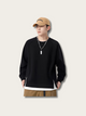 Dual Tone Minimalist Layered Japanese Sweater - Medium