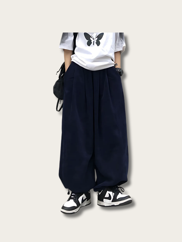Pleated Waffle Lounge Pants - Small