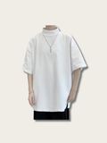 Casual Plain Oversized Japanese T Shirt - Medium