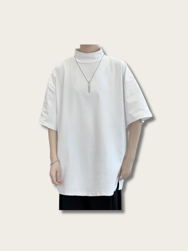Casual Plain Oversized Japanese T Shirt - Medium