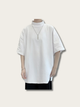 Casual Plain Oversized Japanese T Shirt - Medium