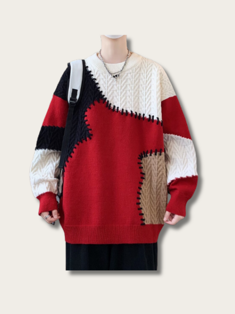 Woodland Patch Japanese Sweater - Large