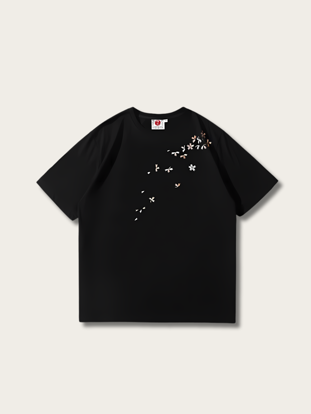 Embroidered Geisha Japanese T Shirt - Large