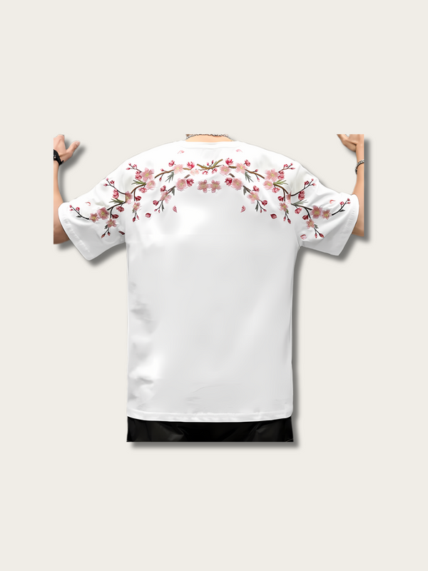 Sakura Printed Japanese T Shirt - Medium