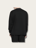 Noir Chainlink Paneled Japanese Sweatshirt - XL