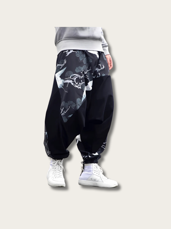 Crane Serenity Japanese Harem Pants - Large