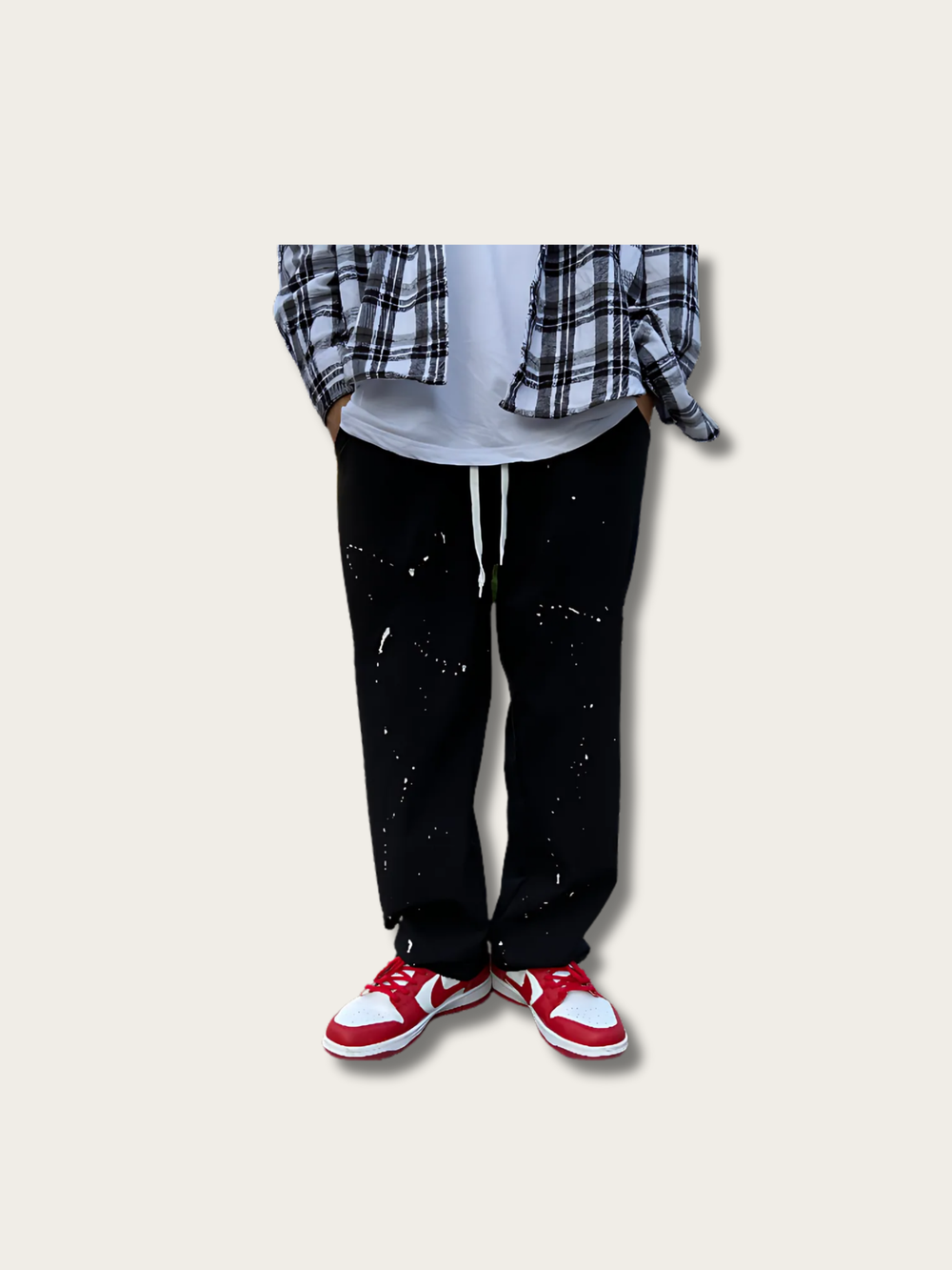 Splatter Noir Japanese Pants - Medium