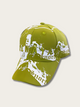 Tie Dye Design Japanese Cap - Green