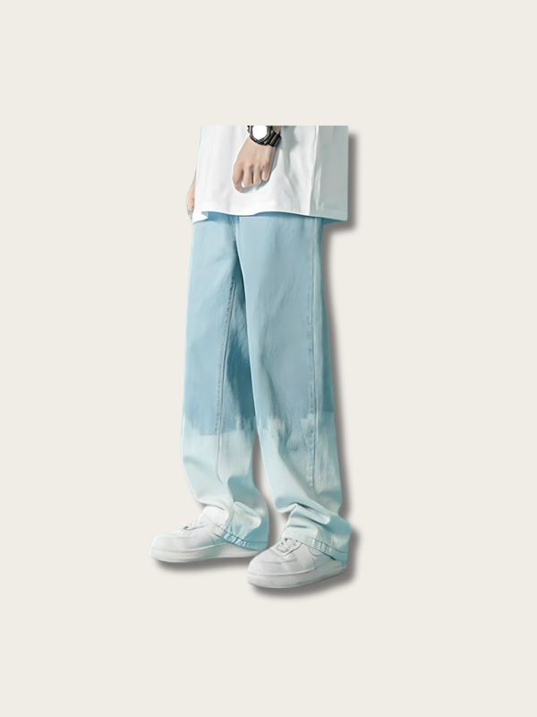 Retro Gradient Flow Japanese Pants - Small