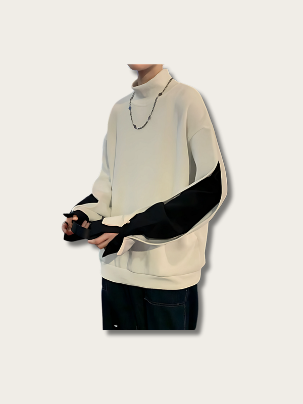 Contrast Flow Japanese Sweatshirt - Small
