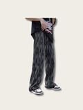 Abstract Flow Brushstroke Japanese Pants - Large