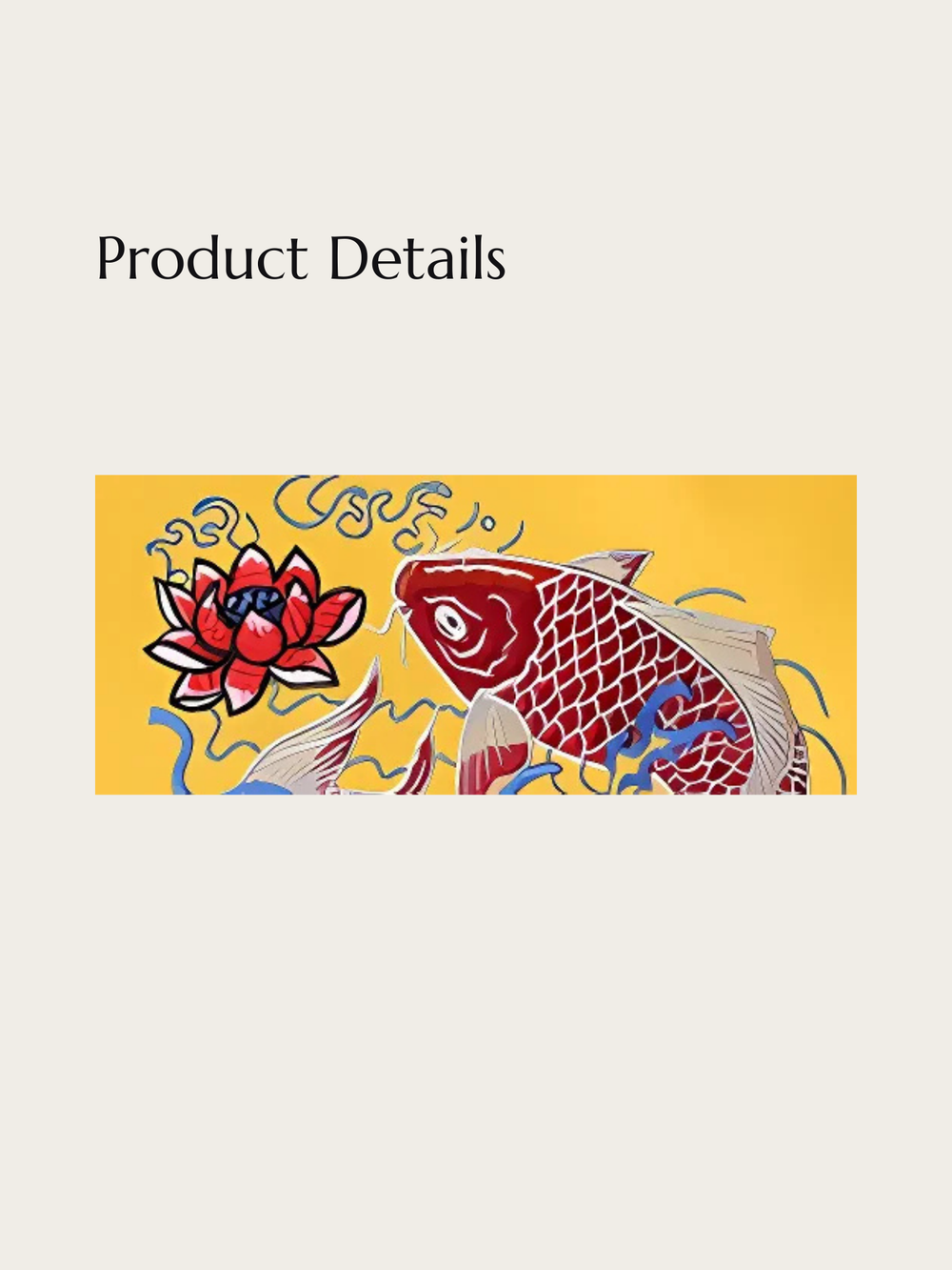 Koi Harmony Embroidered Japanese Sweater - Medium