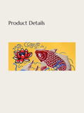 Koi Harmony Embroidered Japanese Sweater - Medium