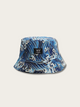Nami Artisan Waves Japanese Bucket Hat - Blue