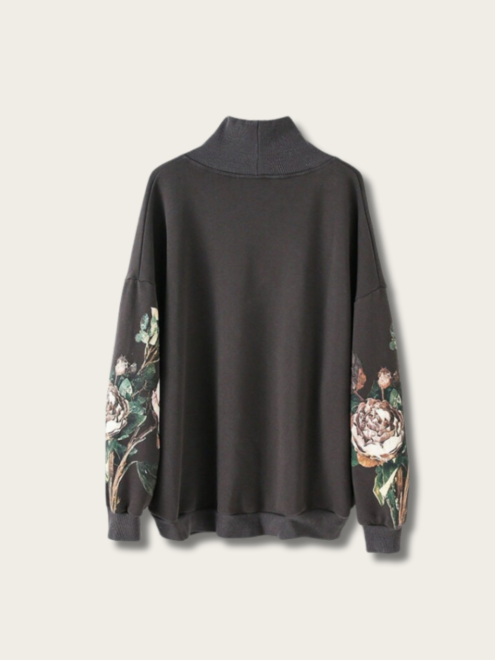 Floral Printed Japanese Sweatshirt - Large