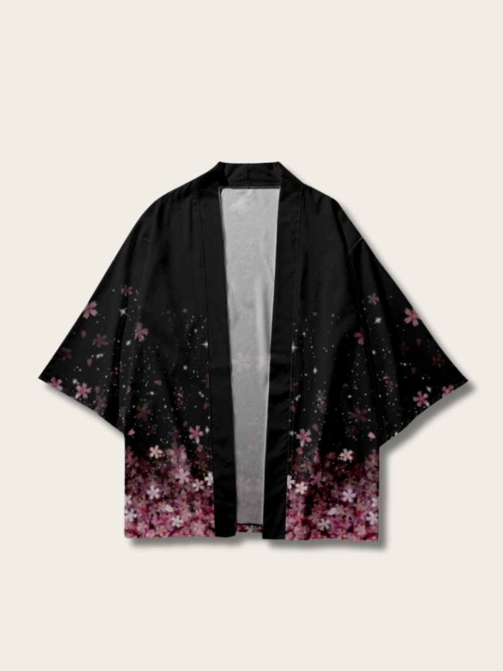 Luminous Flower Japanese Kimono Cardigan - Medium