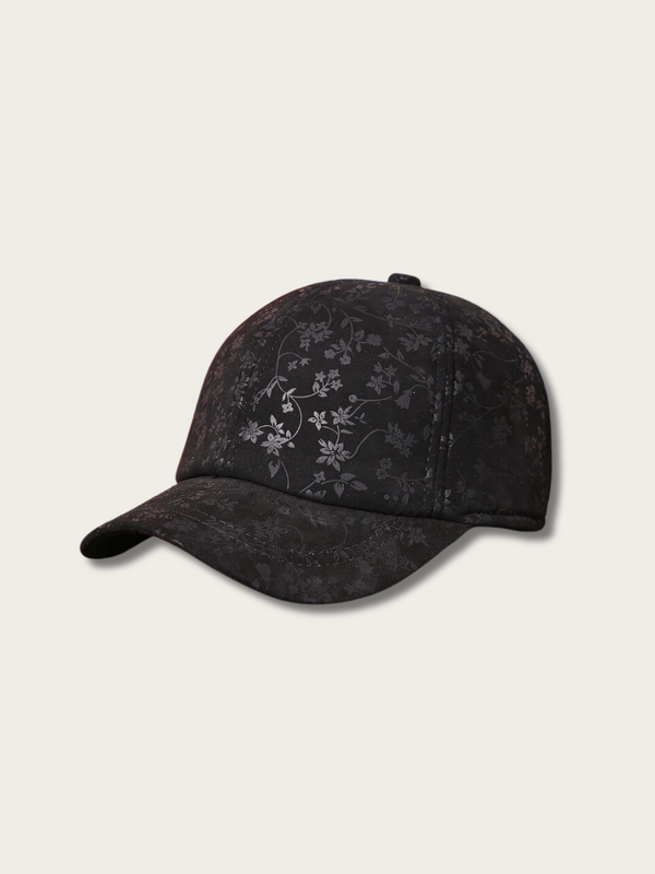 Eclectic Blossom Urban Japanese Cap - Black