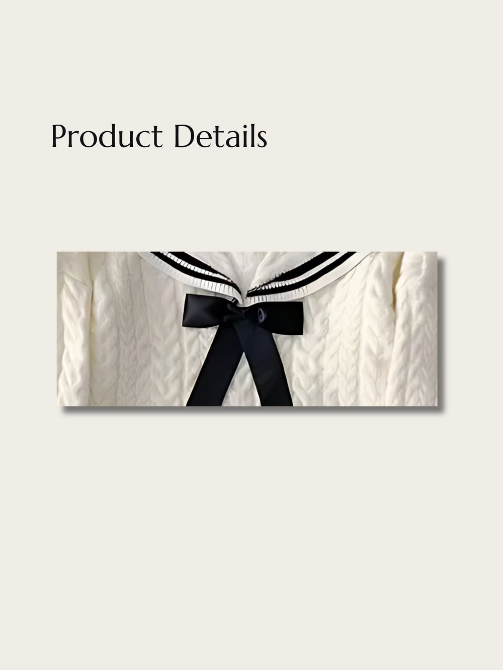 Sailor Charm Japanese Sweater - XL