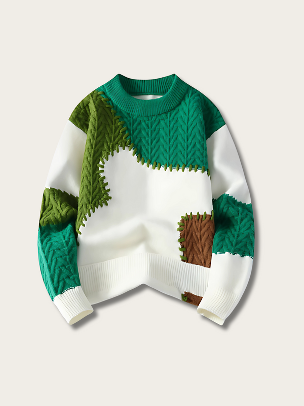 Woodland Patch Japanese Sweater - Medium
