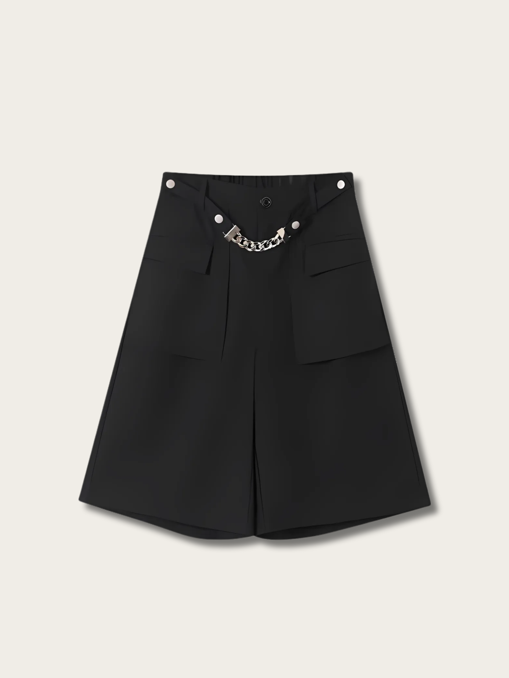 Urban Chain Accent Japanese Shorts - Medium