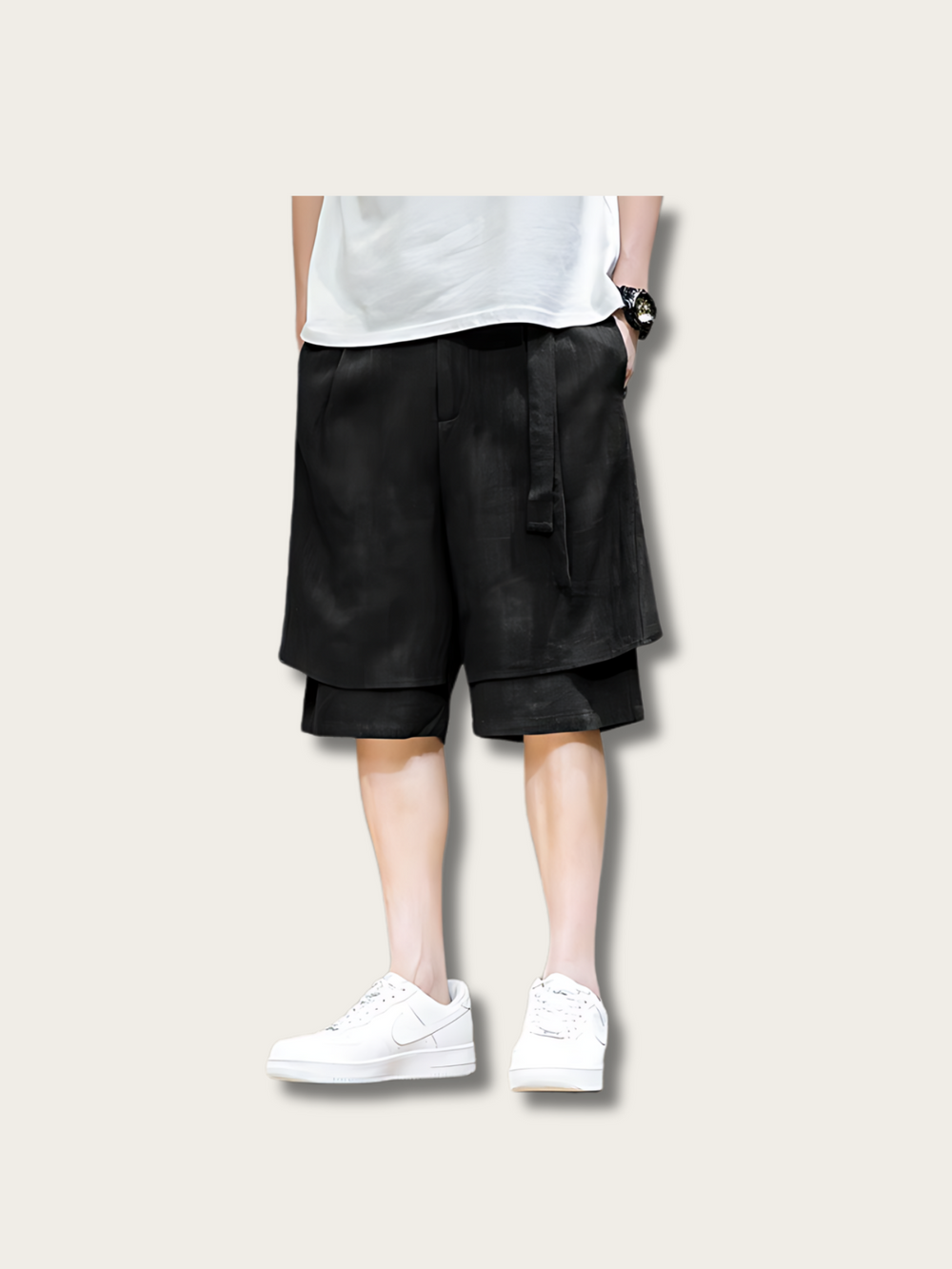 Breezy Dual Linen Japanese Shorts - Small