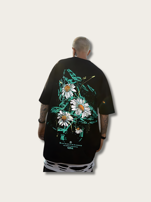 Daisy Flower Japanese T Shirt - Medium