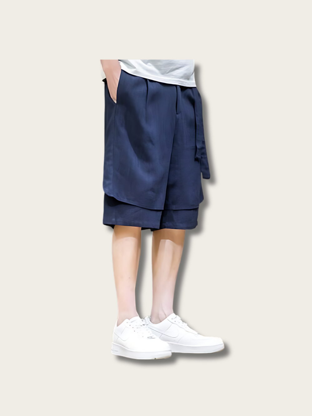 Breezy Dual Linen Japanese Shorts - Medium