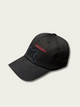 Embroidered Cookie Bear Japanese Cap - Black