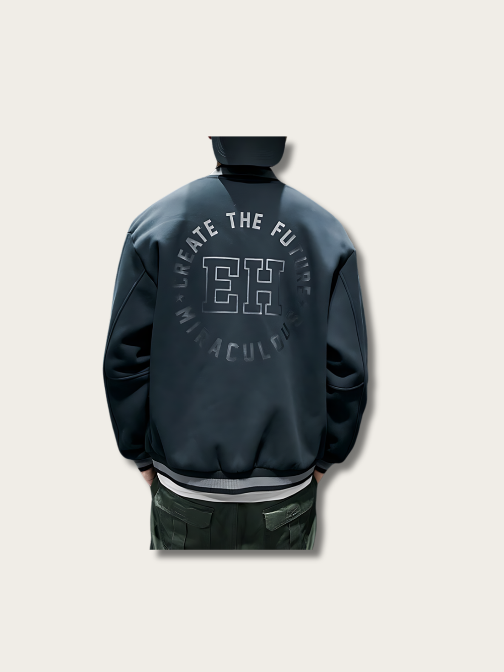 Statement Printed Japanese Jacket - XL