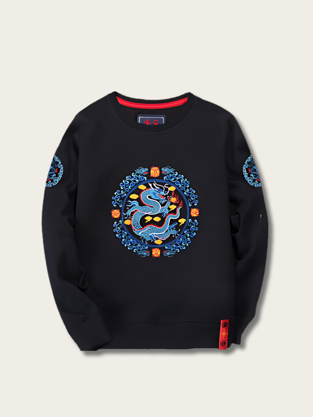 Circle Imperial Dragon Japanese Hoodie - Small