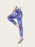 Cosmic Glow Galaxy Japanese Yoga Pants - Pink