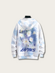 Gradient Cherry Blossom Japanese Hoodie - XS