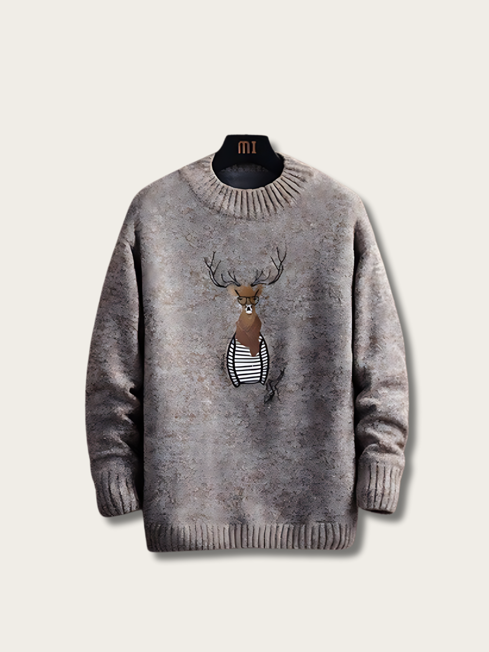 Cozy Deer Knitted Japanese Sweater - Small