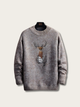 Cozy Deer Knitted Japanese Sweater - Small