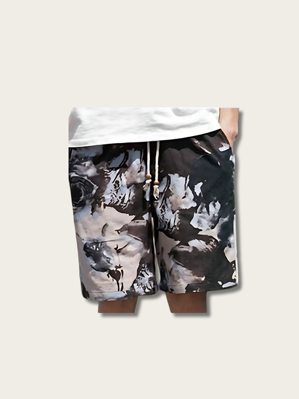 Vivid Patchwork Art Japanese Shorts - Medium