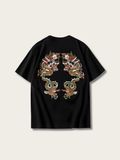Flying Dragons Japanese T Shirt - Small