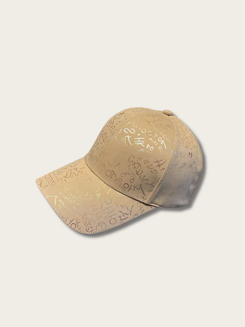 Letters Signature Japanese Cap - Black