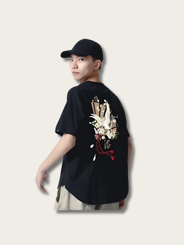 Crane Streetwear Japanese T Shirt - Small