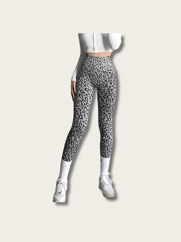 Leopard Printed Japanese Yoga Pants - Medium