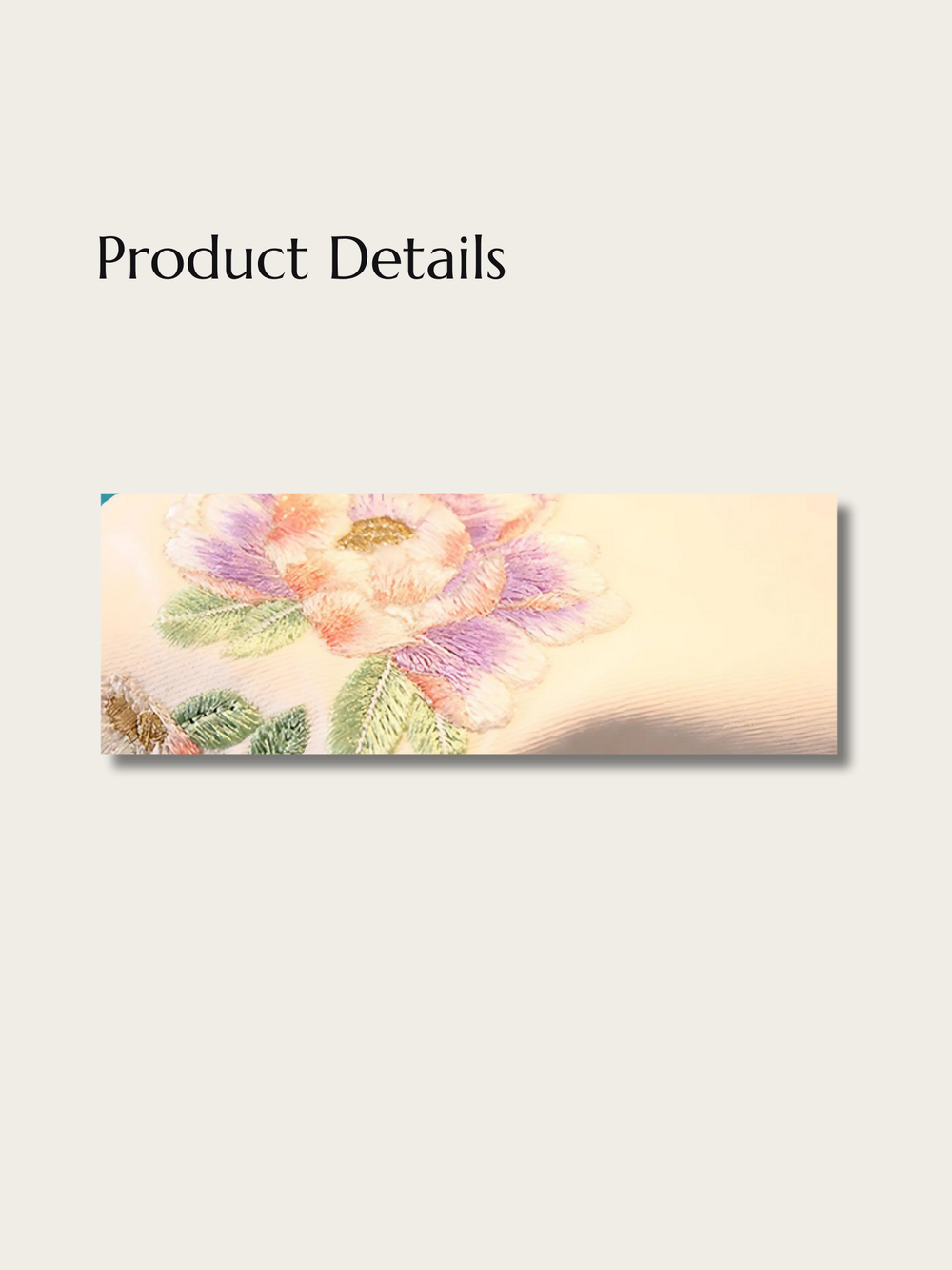 Floral Cascade Embroidered Japanese Pants - Large