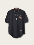 Printed Kitsune Japanese T Shirt - Large