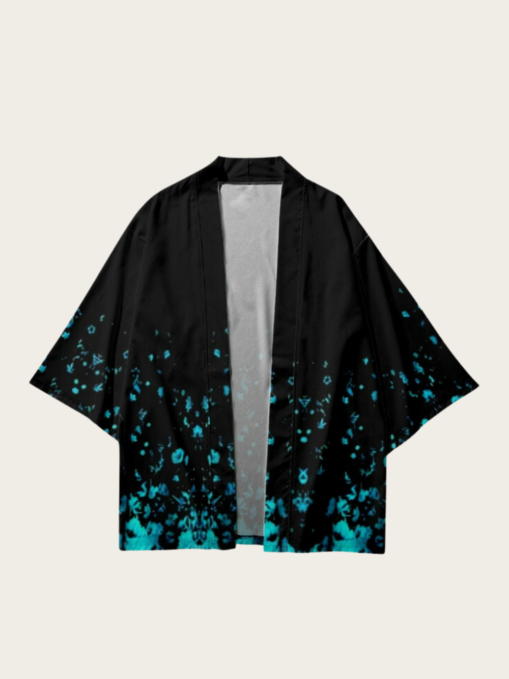 Luminous Flower Japanese Kimono Cardigan - Medium
