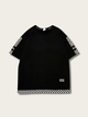 Checkered Design Japanese T Shirt - Small