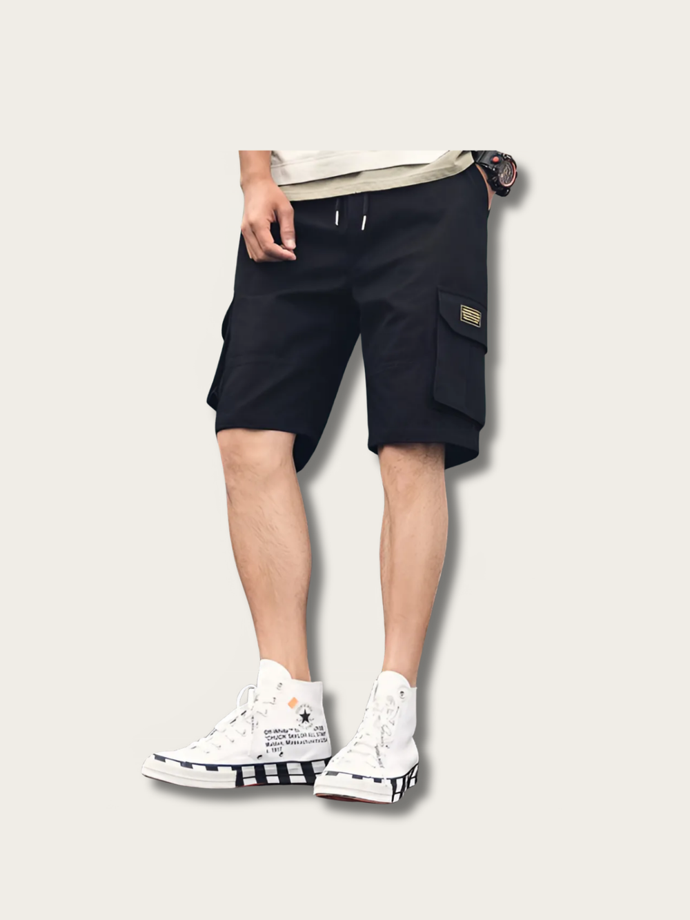 Vintage Cargo Japanese Streetwear Shorts - Medium