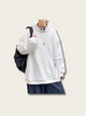 Monochrome Edge Asymmetric Japanese Sweater - Large