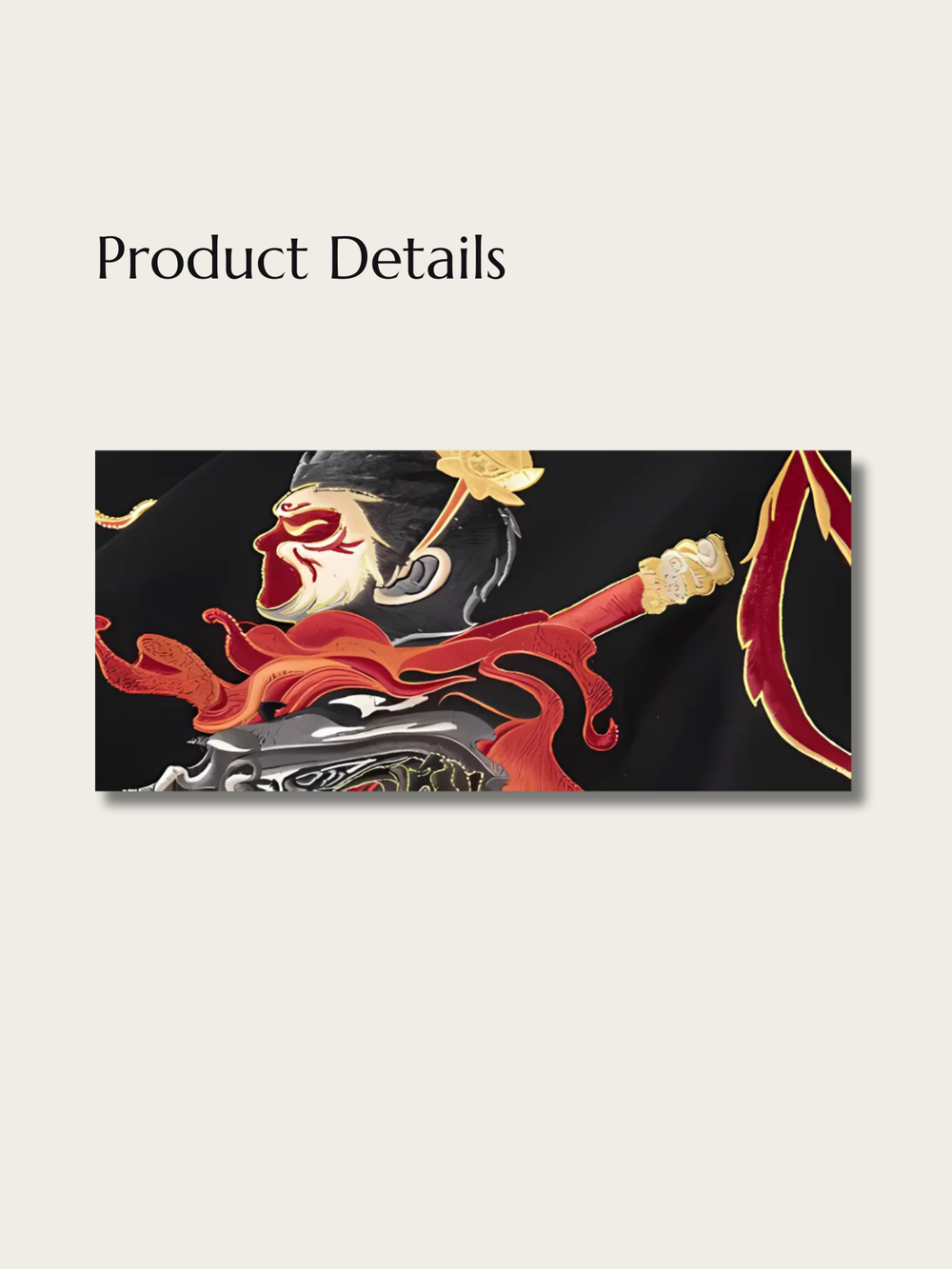 Mythic Flame Warrior Japanese Sweatshirt - Large
