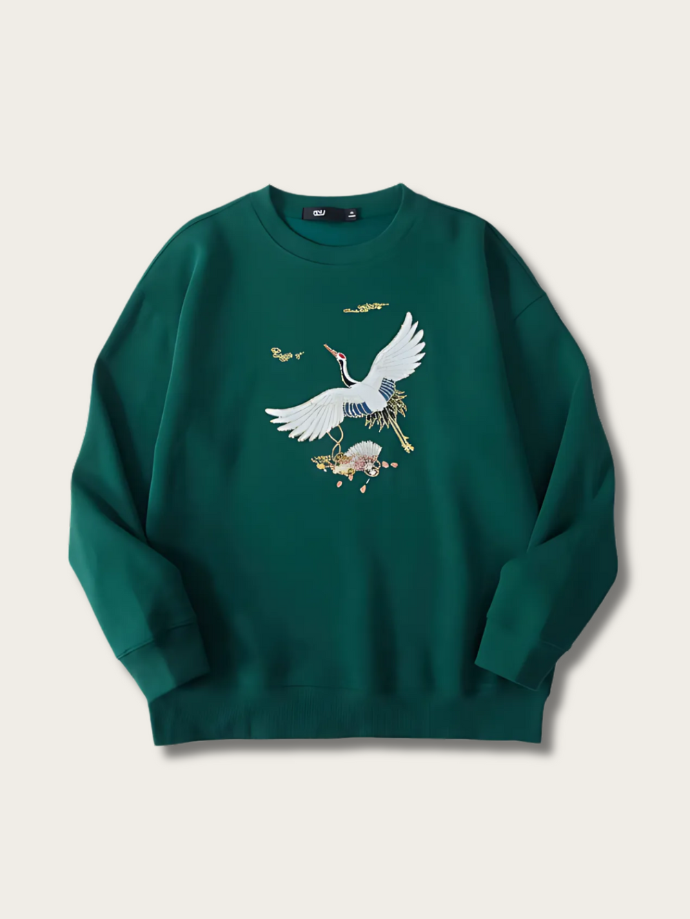 Crane Reverie Japanese Sweatshirt - Medium